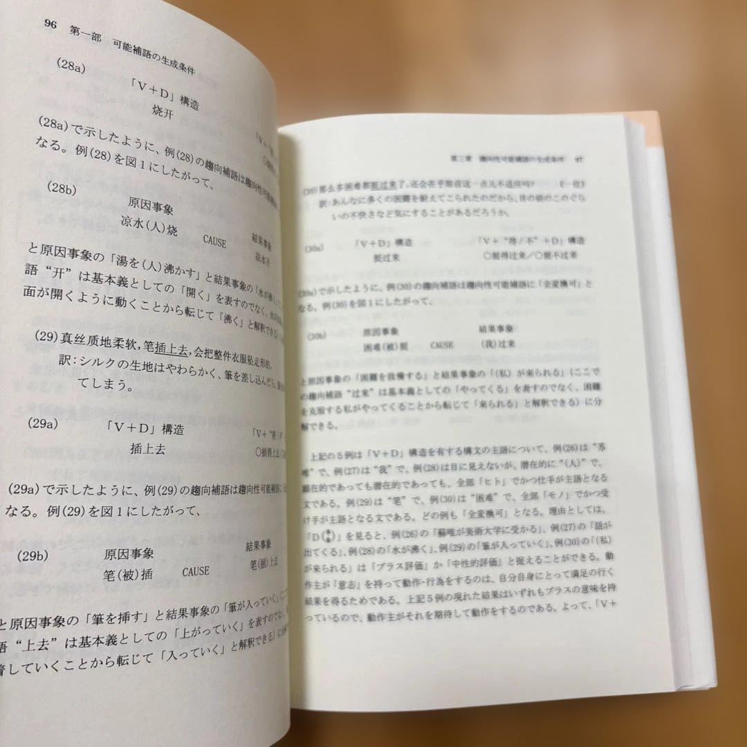 【新品】現代中国語における可能表現の意味分析 : 可能補語を中心に(絶版本)②