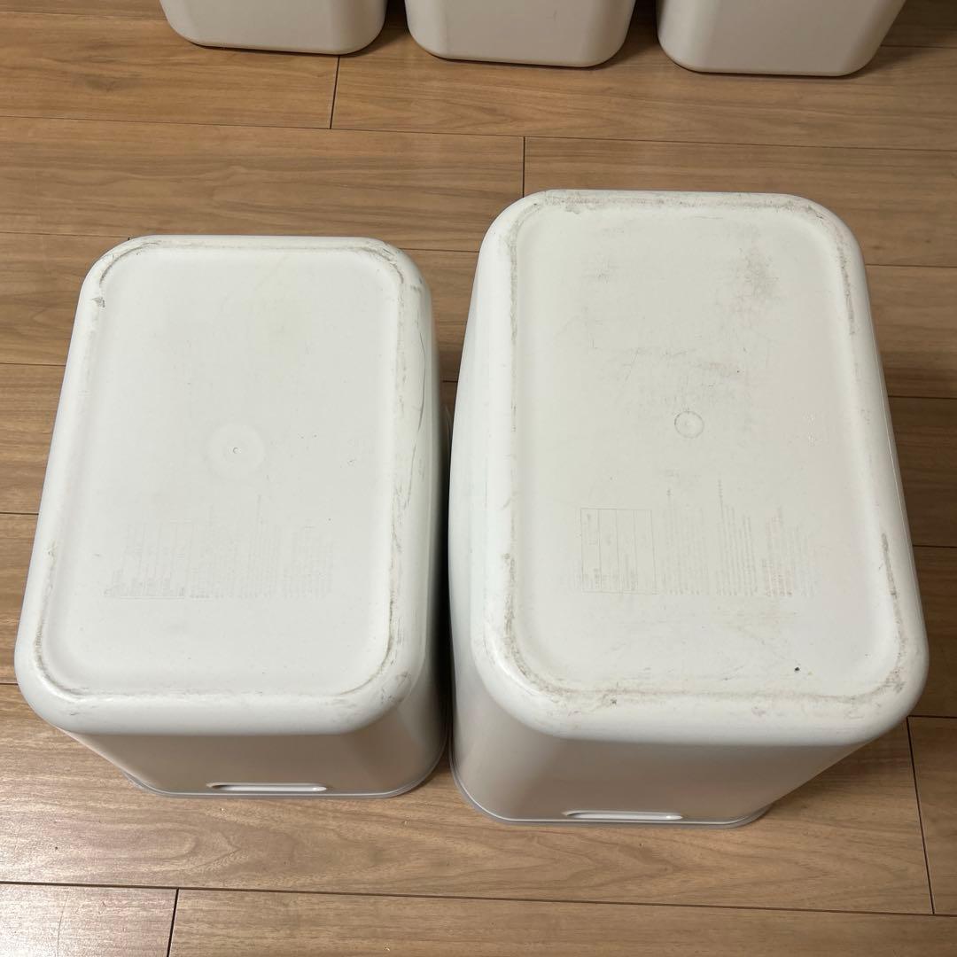無印良品　やわらかポリエチレン　ケース　L×9 深×1 10個セット蓋付き