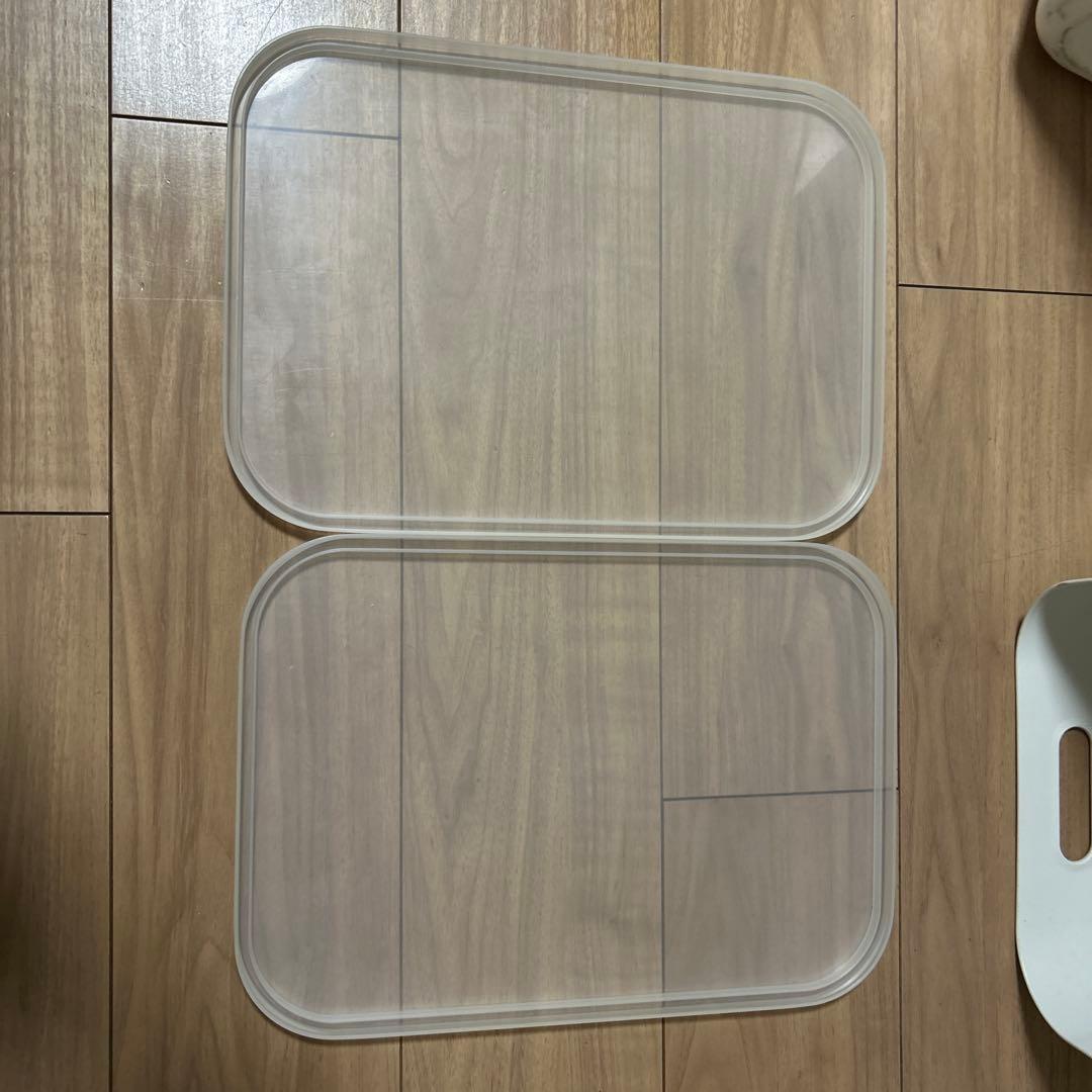 無印良品　やわらかポリエチレン　ケース　L×9 深×1 10個セット蓋付き