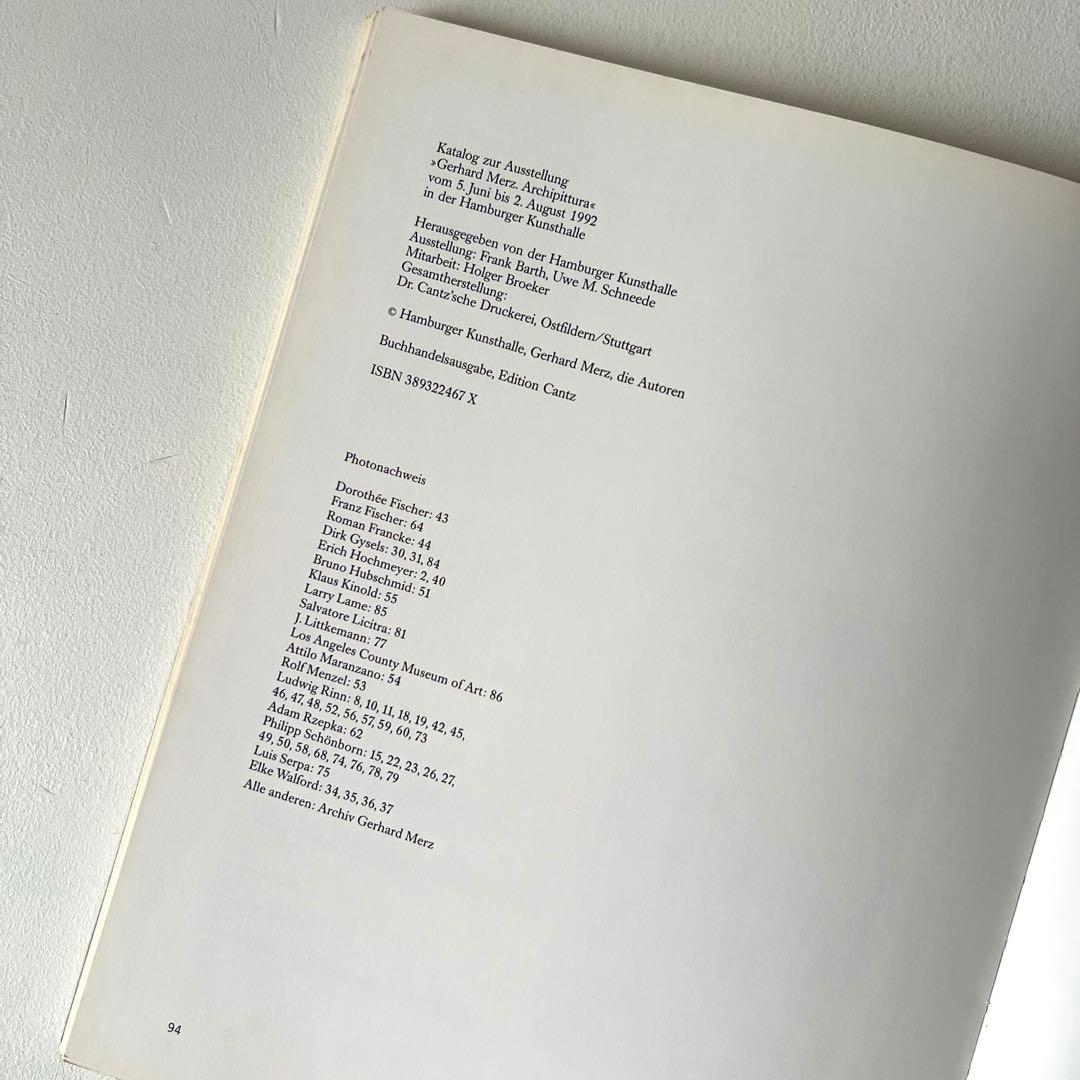 【Sale・2冊セット】Gerhard Merz Archipittura作品集