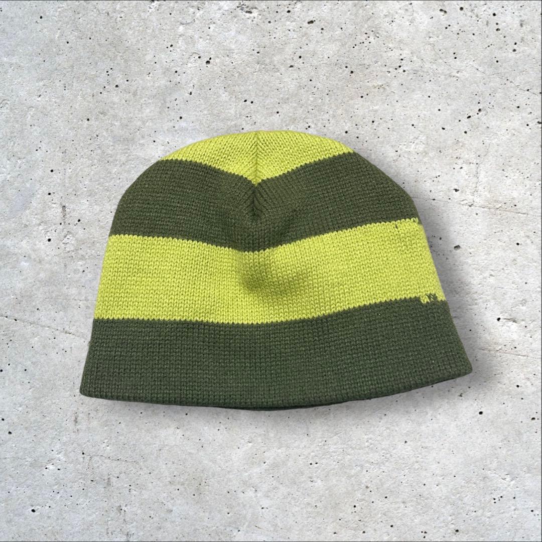 old stussy 紺タグ 90s ビーニー ニット帽　グリーン　美品