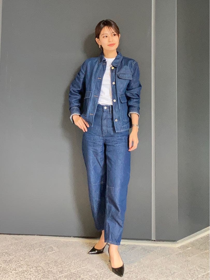 25SS　Theory Relaxed Denim Curved Pant