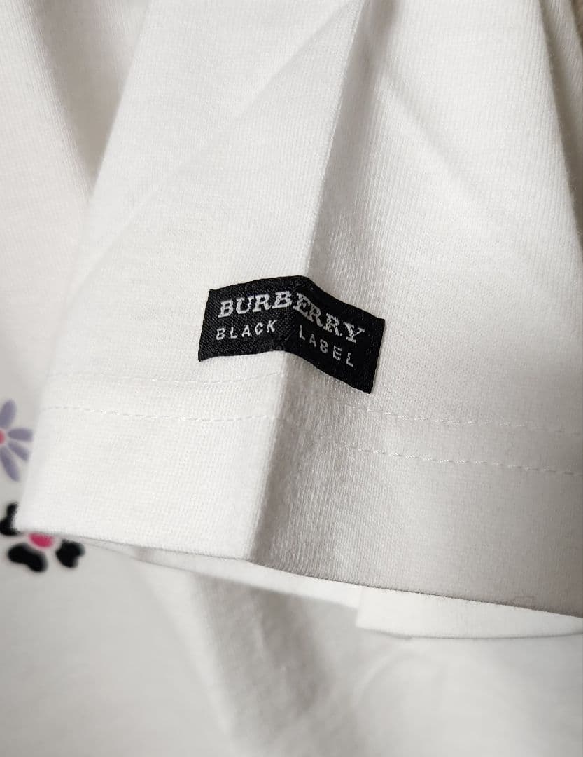 ☆新品 BURBERRY BLACK LABEL ロゴプリント Tシャツ L