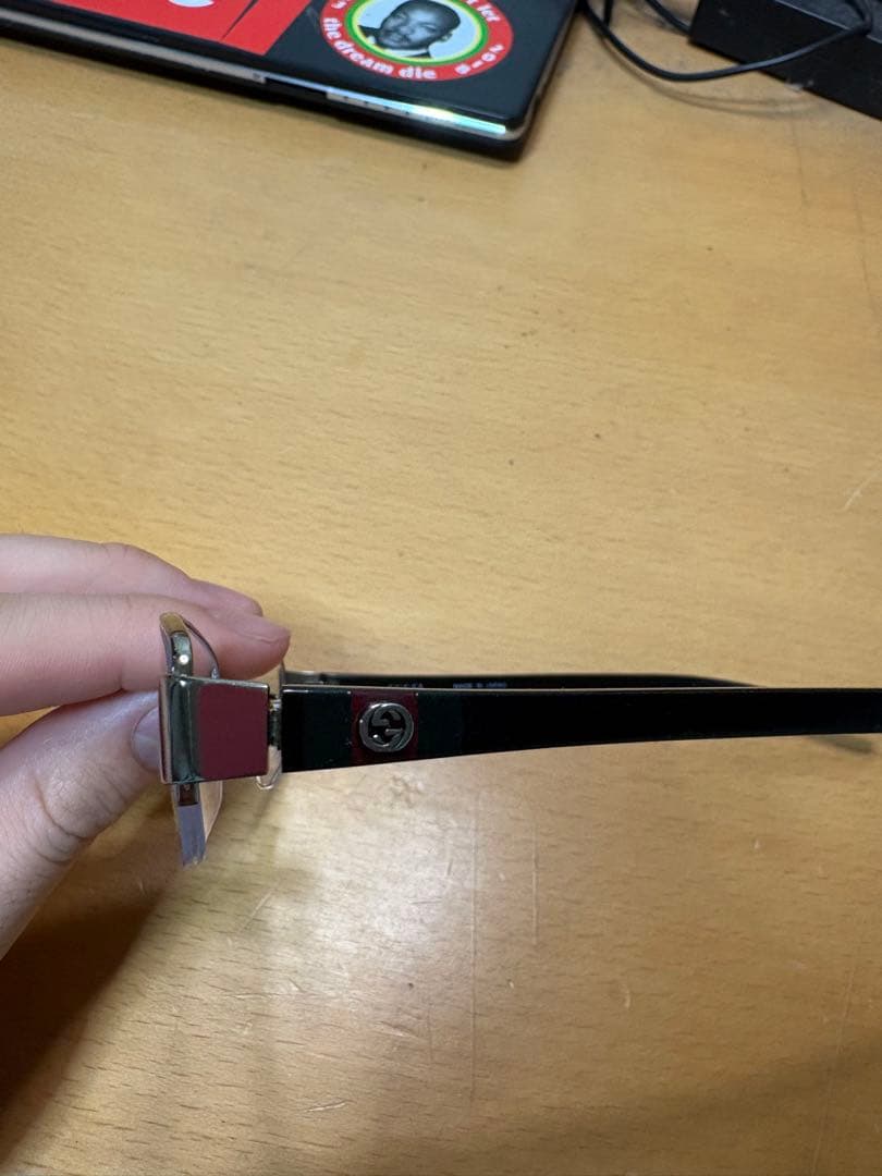 gucci 伊達メガネ　リムレス