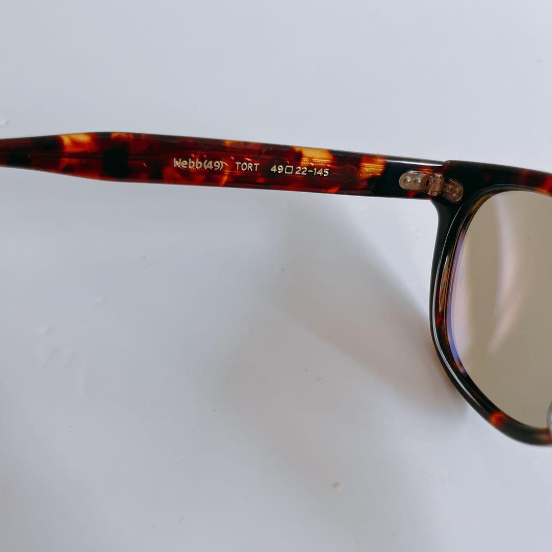 美品　EYEVAN サングラス　Webb 49 TORT 49□22-145