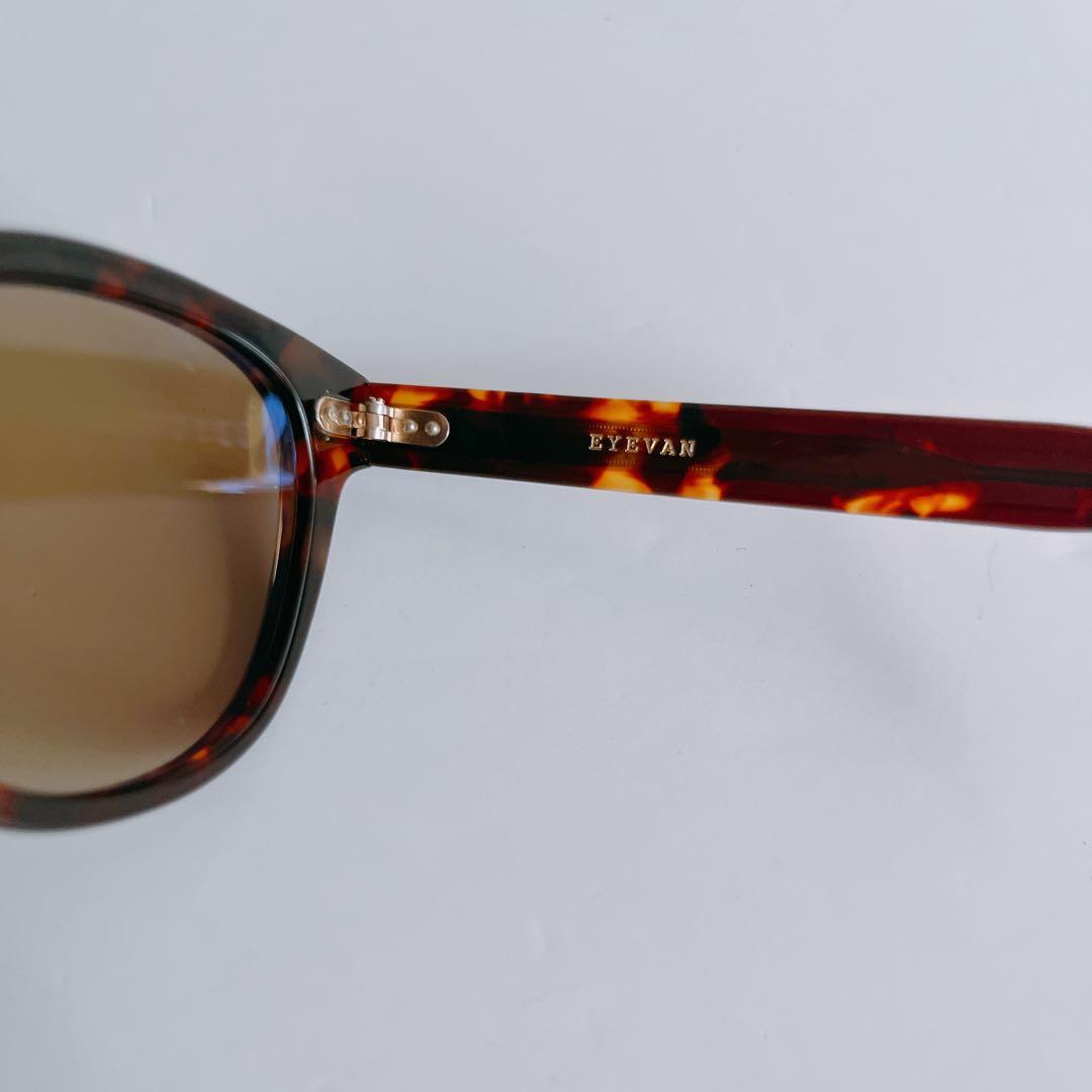美品　EYEVAN サングラス　Webb 49 TORT 49□22-145