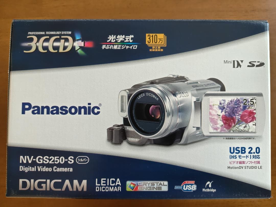 【動作確認済み】Panasonic NV-GS250-S デジタルビデオカメラ