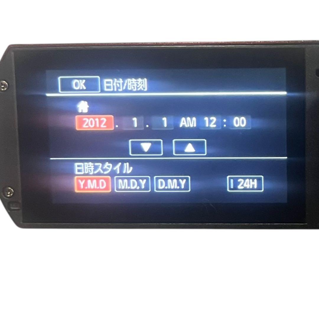 【メ1010-15】Canon ivisHFR32 ハンディビデオカメラ　レッド