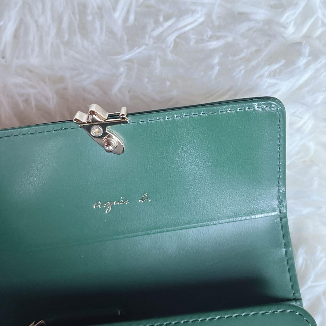 agnès b. VOYAGE 財布 グリーン