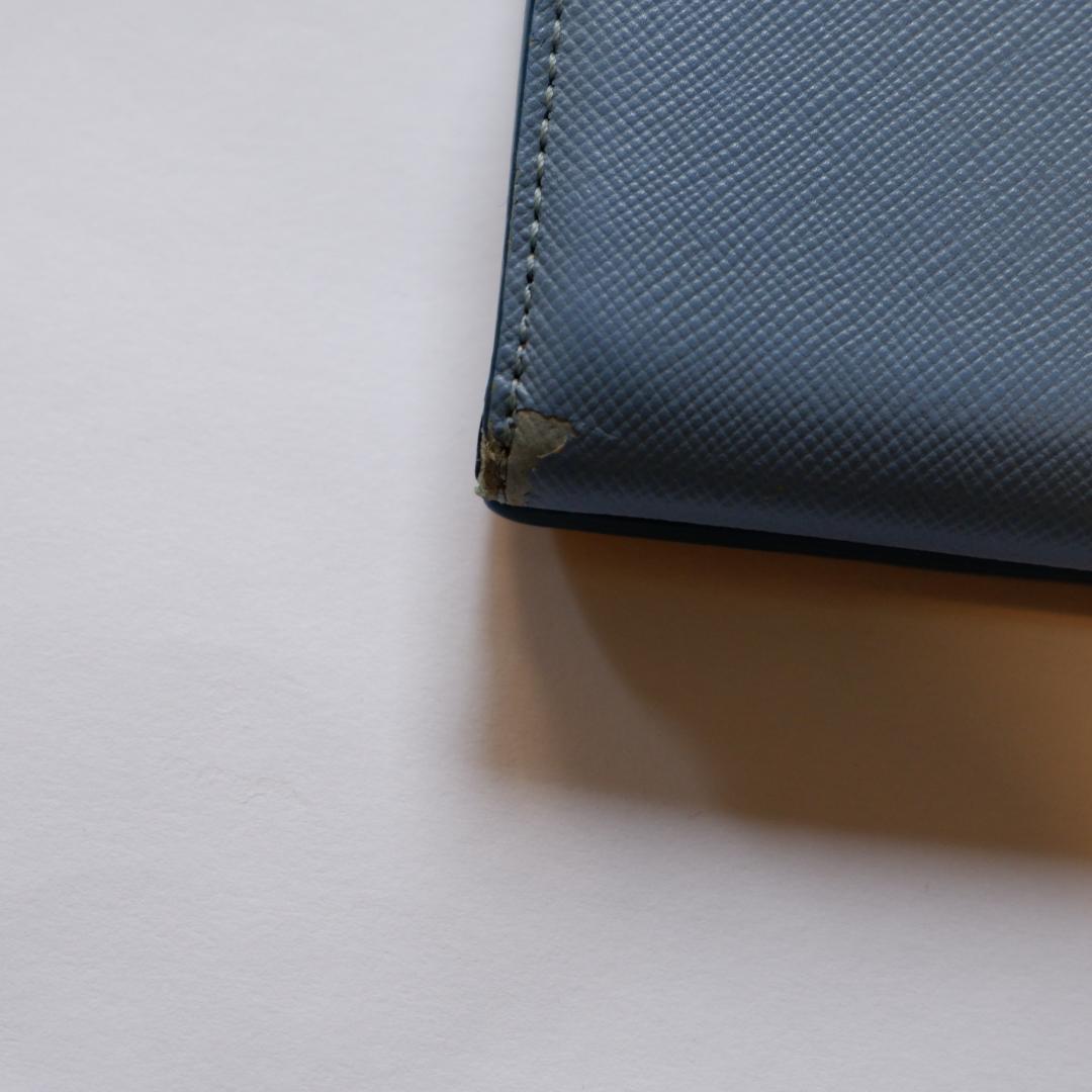MARNI サフィアーノレザー 三つ折り財布 ベージュ イエロー