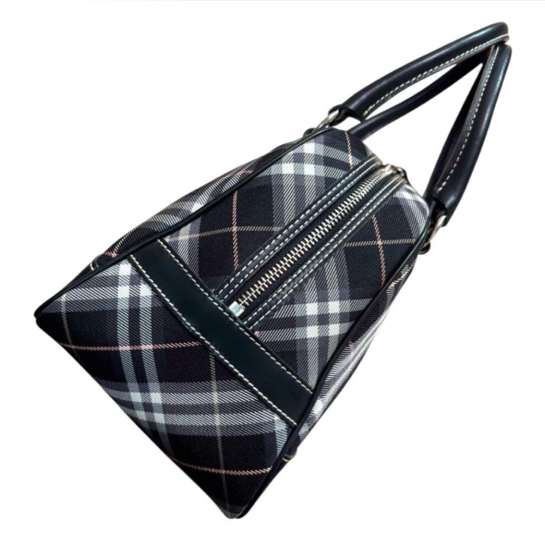 良品　BURBERRY BLUE LABEL ノバチェク総柄　ミニボストンバッグ