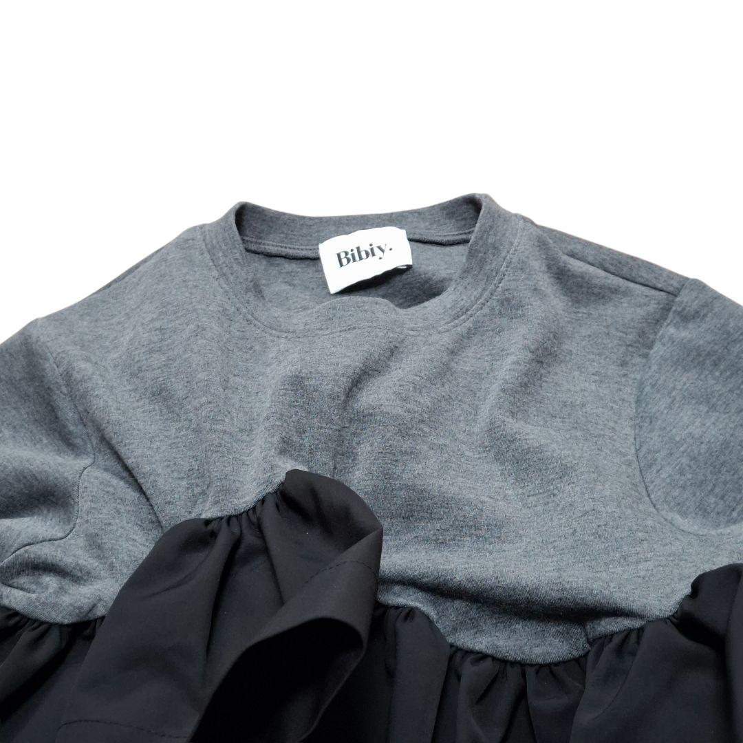 【未使用】Bibiy. DORA PEPURAMU TEE グレイ　カットソー