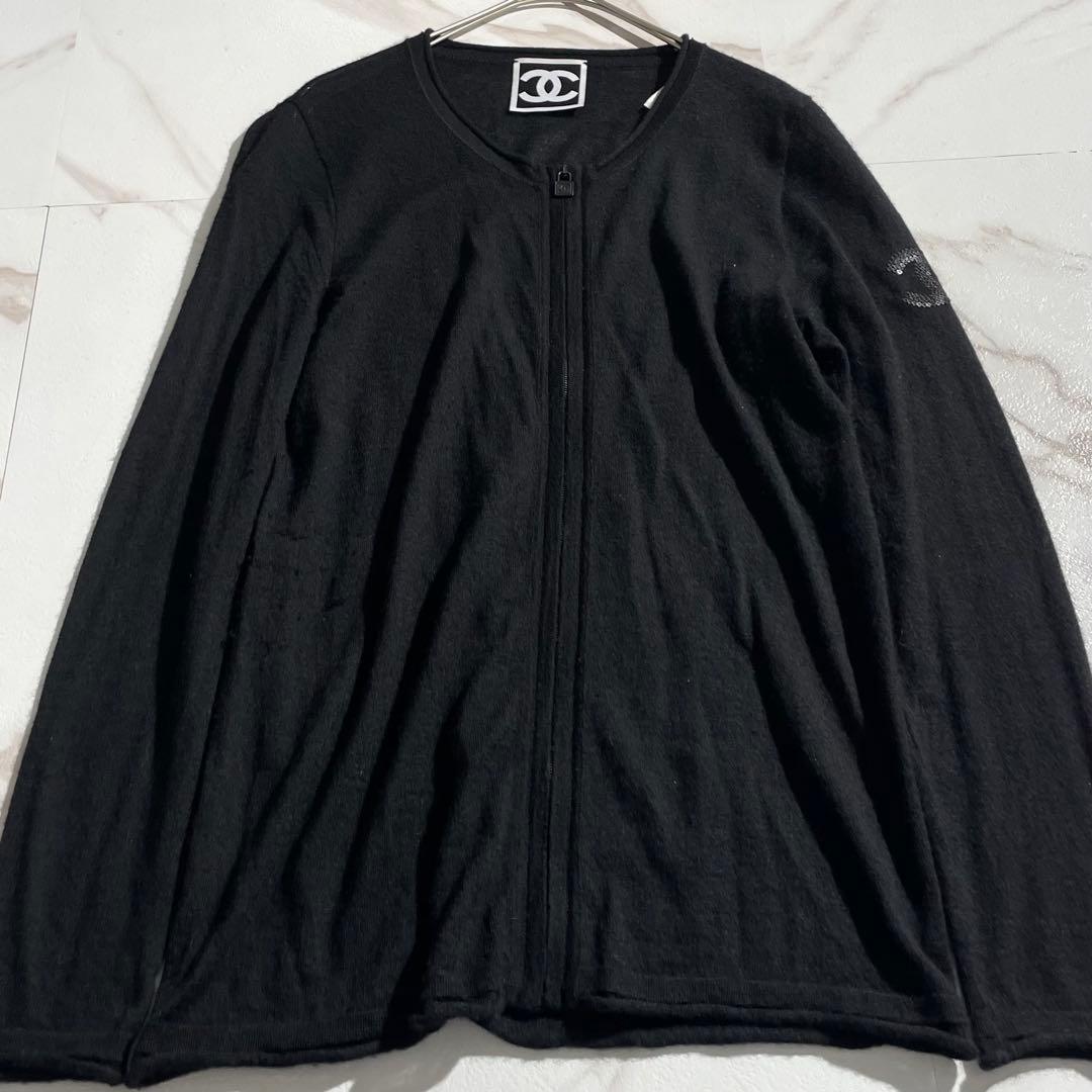 入手困難✨ シャネルスポーツ カシミヤ100% ジップアップニット ジャケット