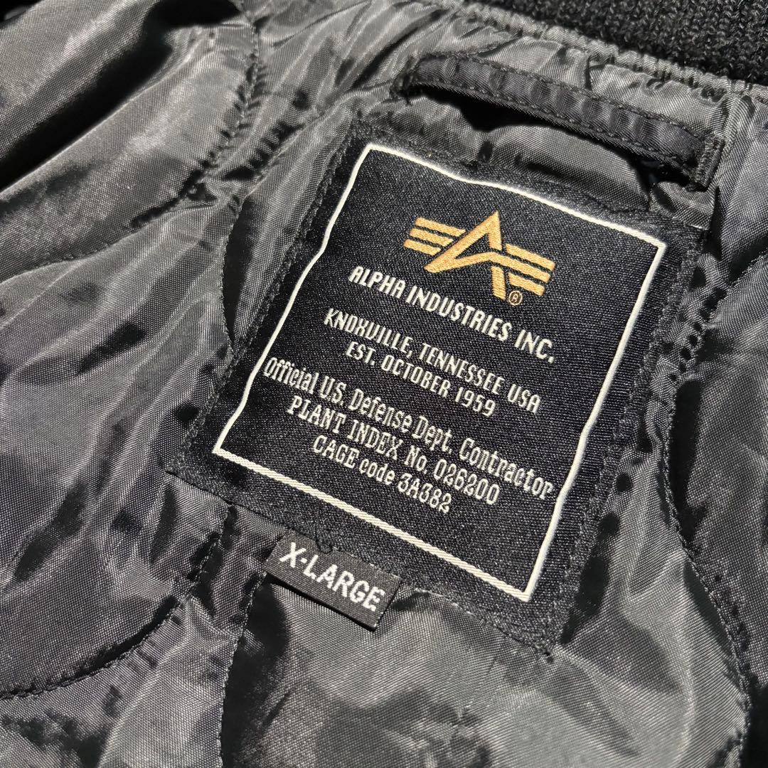 ALPHA INDUSTRIES フーデッド フライトジャケット