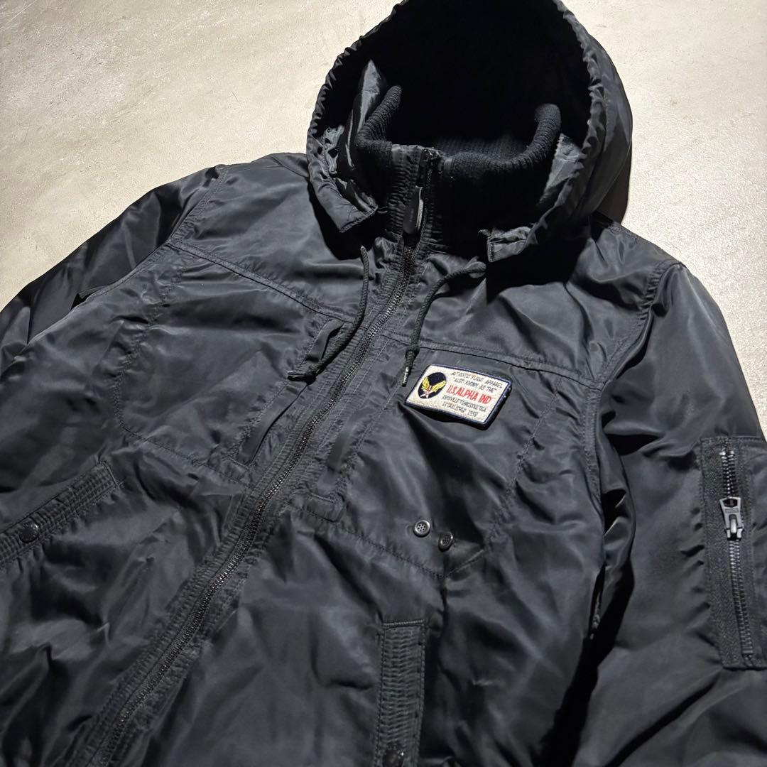 ALPHA INDUSTRIES フーデッド フライトジャケット