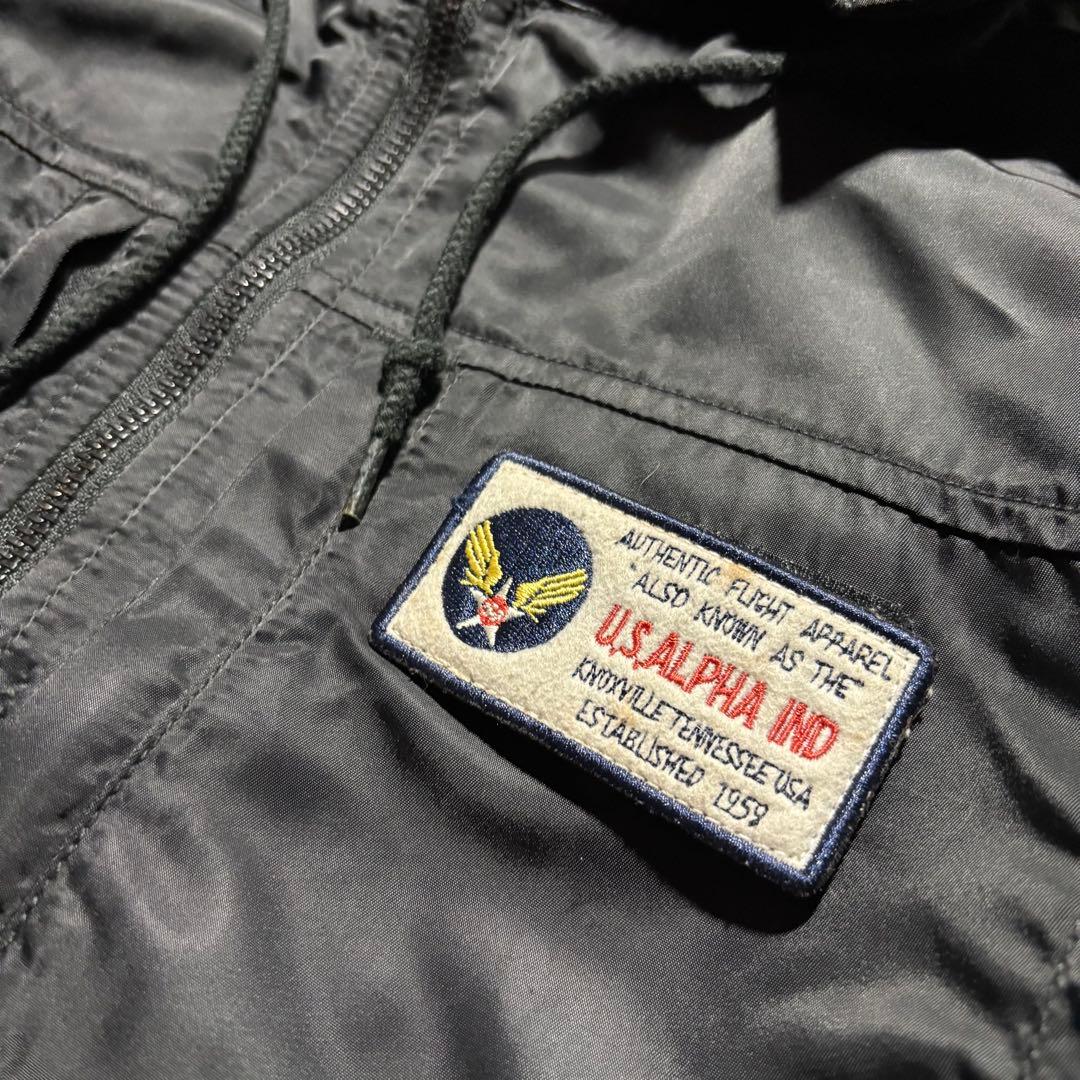 ALPHA INDUSTRIES フーデッド フライトジャケット