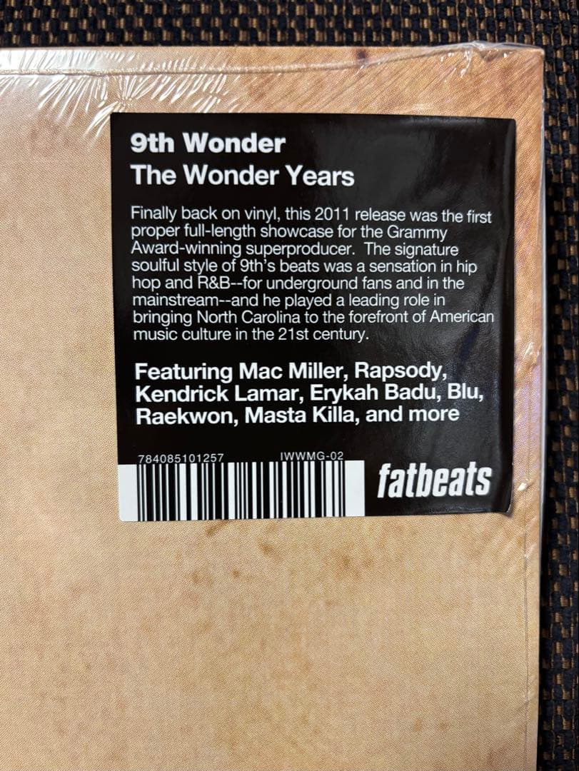 新品未開封 9th Wonder The Wonder years２枚組レコード