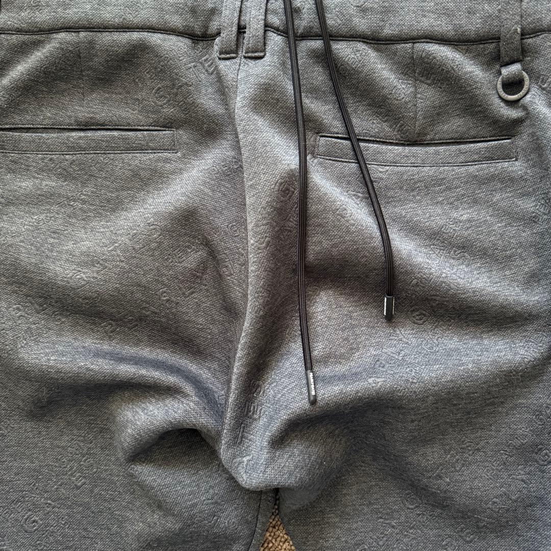 現行モデル　パーリーゲイツ　ジョガーパンツ　総柄　白　紺　グレー　XL〜XXL
