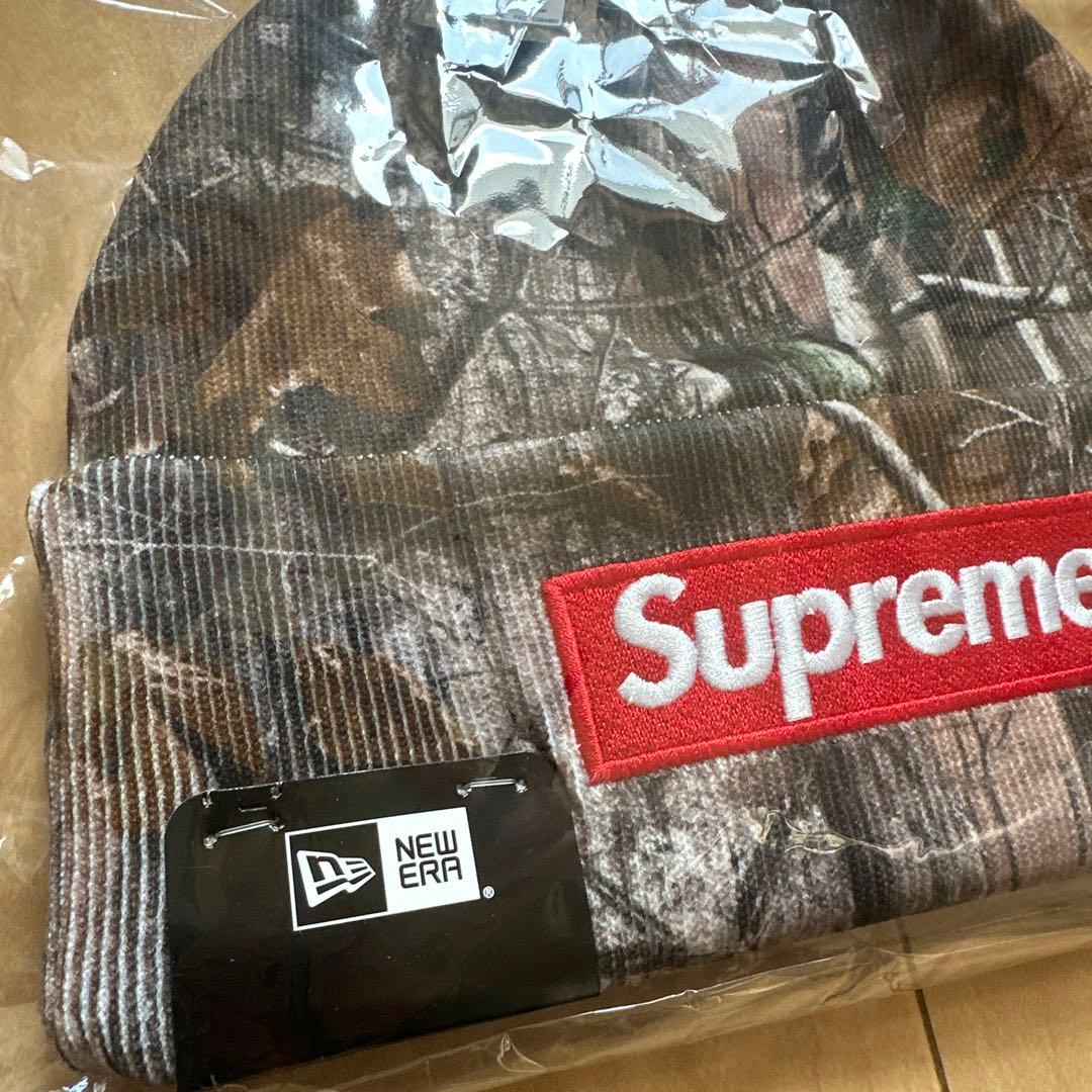supreme New Era® Box Logo Camoビーニー