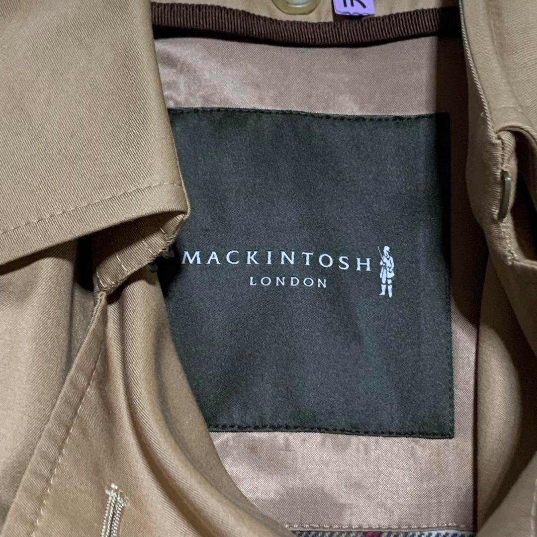 美品　マッキントッシュロンドン　ライナー　ベルト　チェック　ハニーベージュ