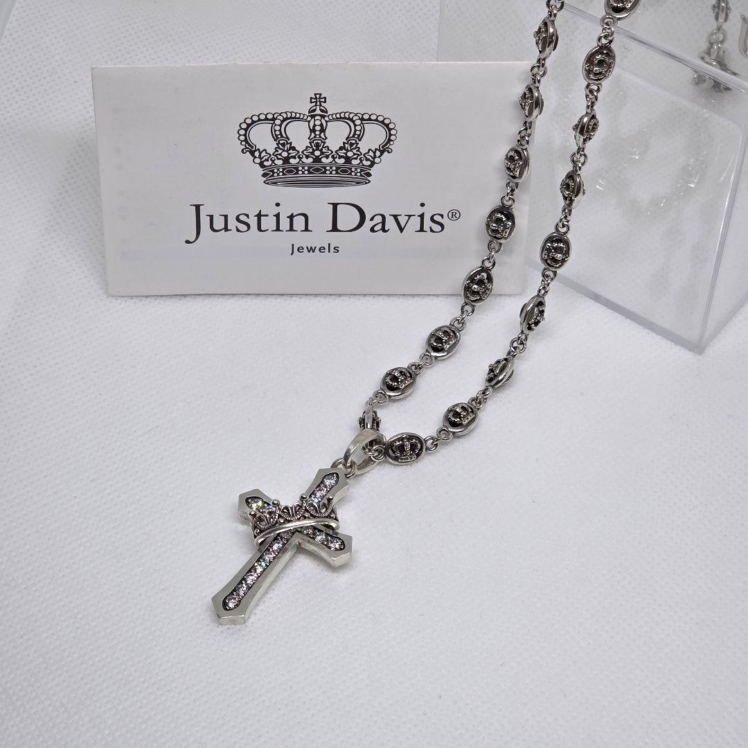 JUSTIN DAVIS CROSS WITH CROWN＆QE2チェーン
