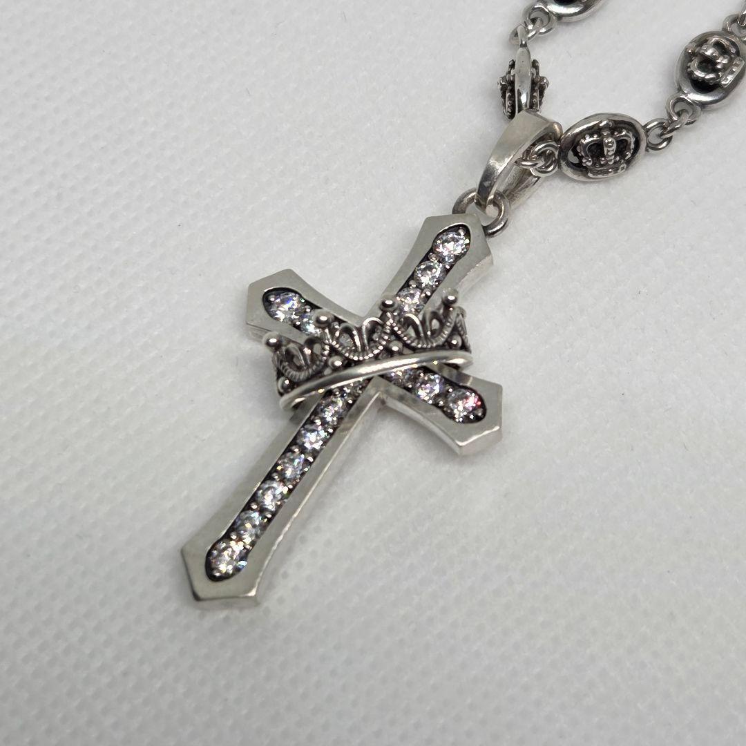 JUSTIN DAVIS CROSS WITH CROWN＆QE2チェーン