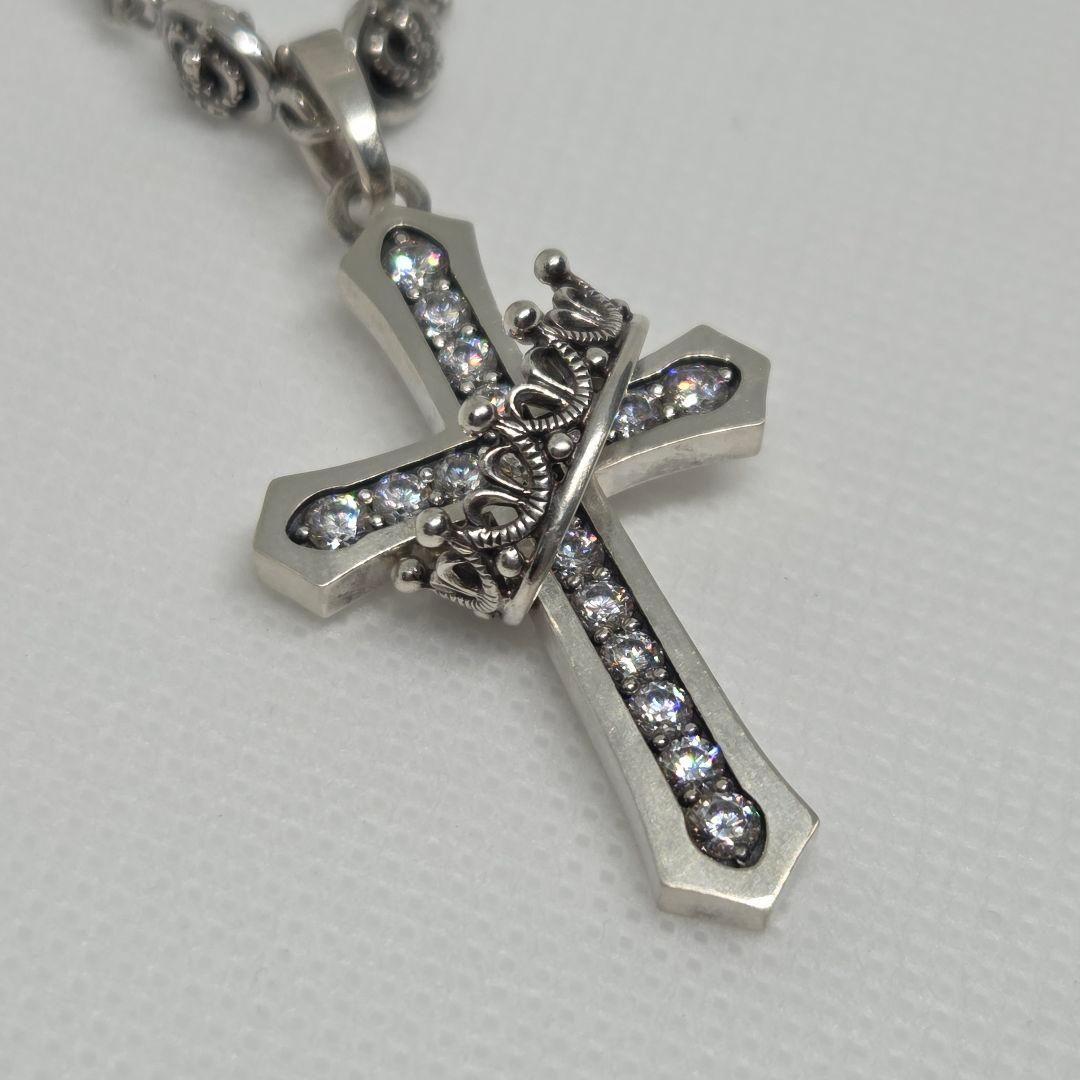 JUSTIN DAVIS CROSS WITH CROWN＆QE2チェーン