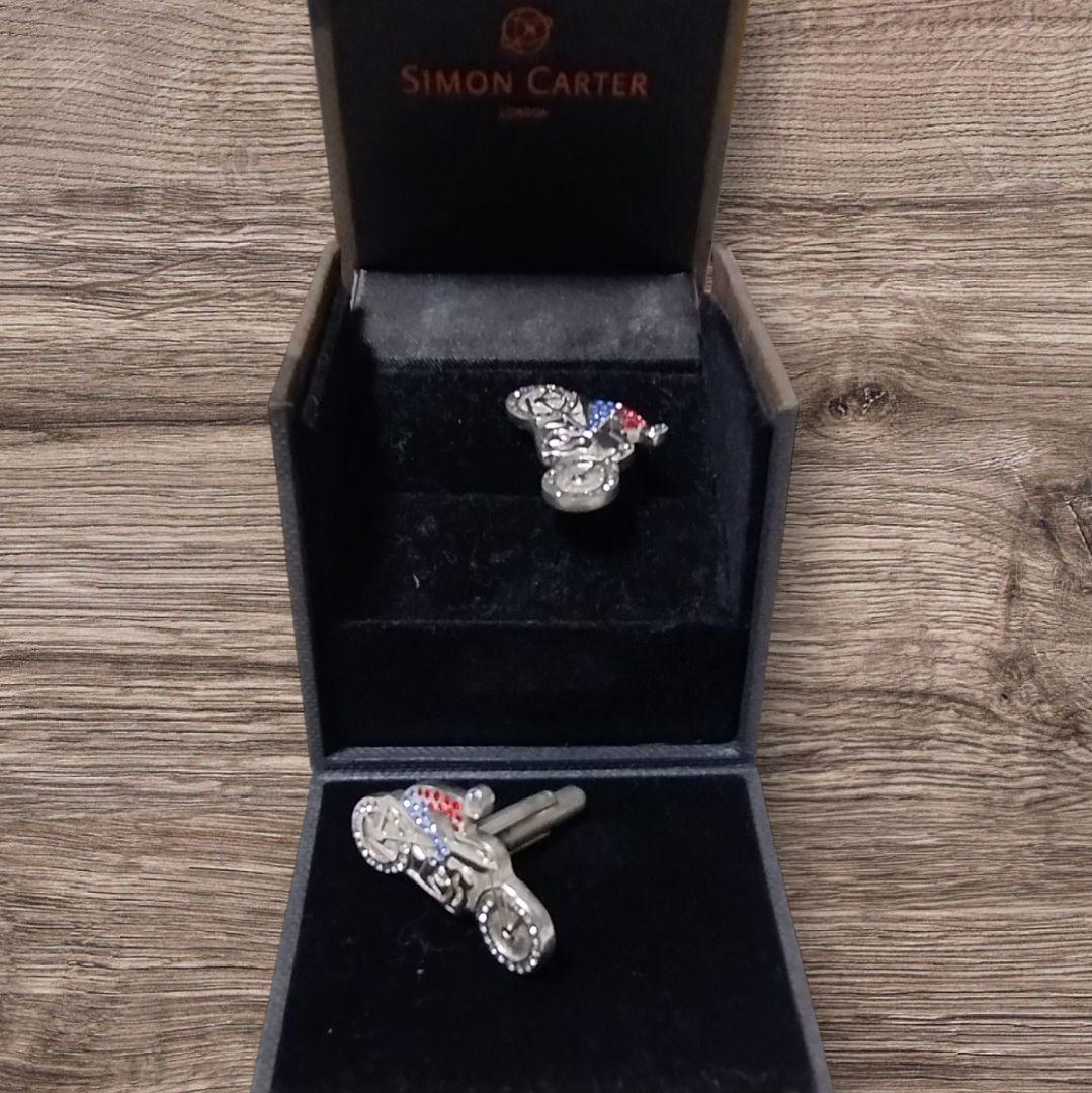 【新品】Simon Carter サイモンカーター　バイクモチーフ カフリンクス