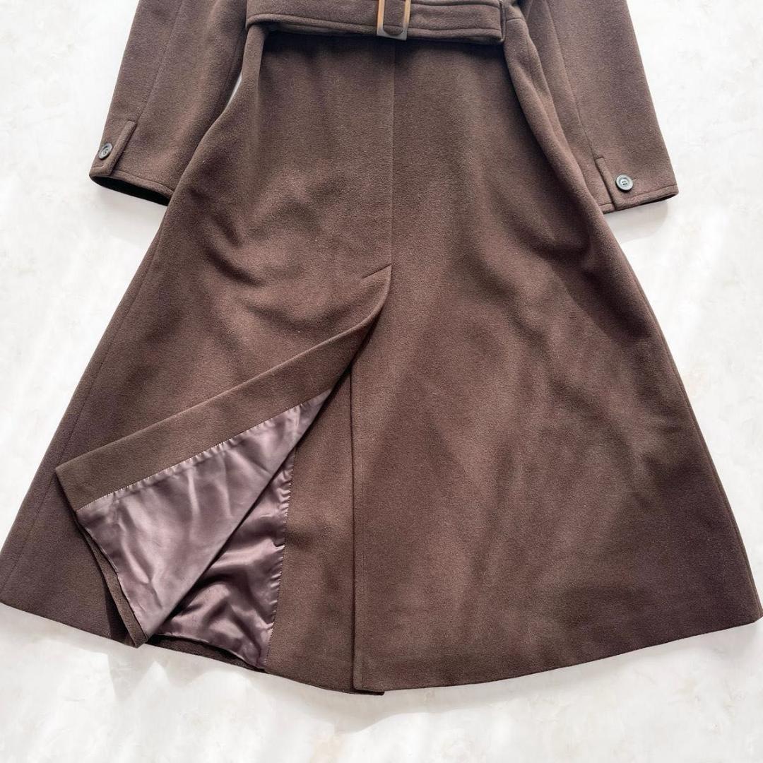 Max Mara ベルテッドコート ダブル　マキシ丈　ベルト　ガウン　42 XL