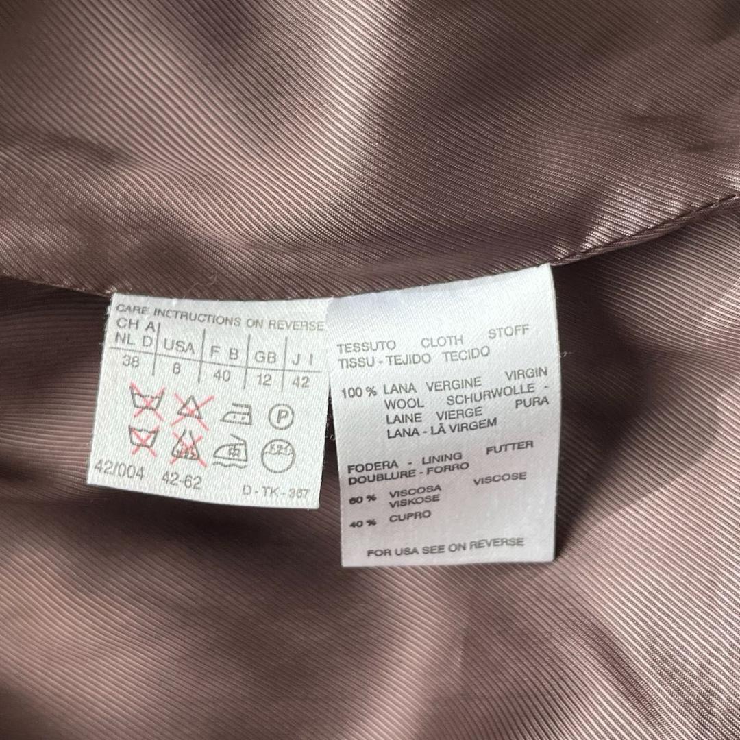 Max Mara ベルテッドコート ダブル　マキシ丈　ベルト　ガウン　42 XL