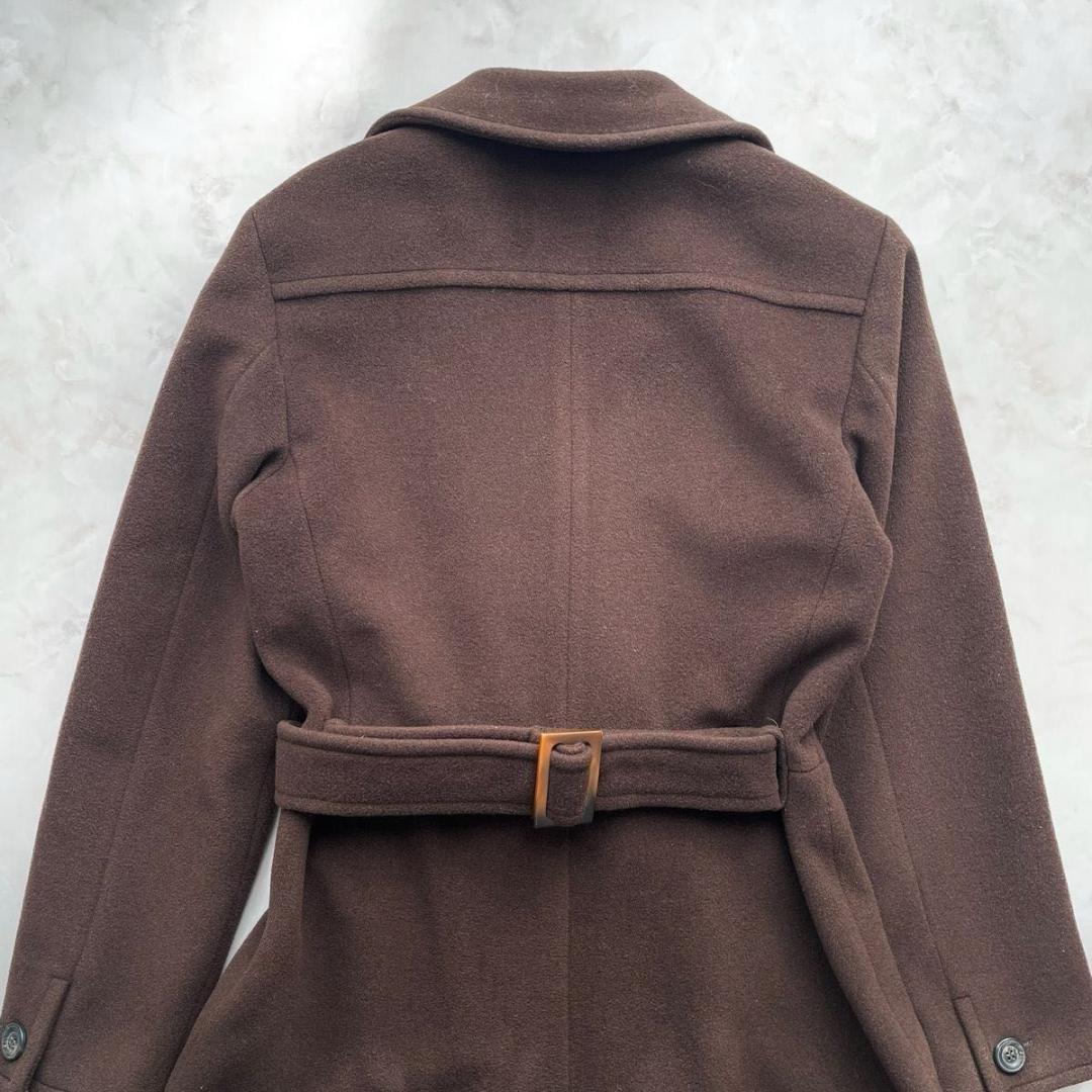 Max Mara ベルテッドコート ダブル　マキシ丈　ベルト　ガウン　42 XL
