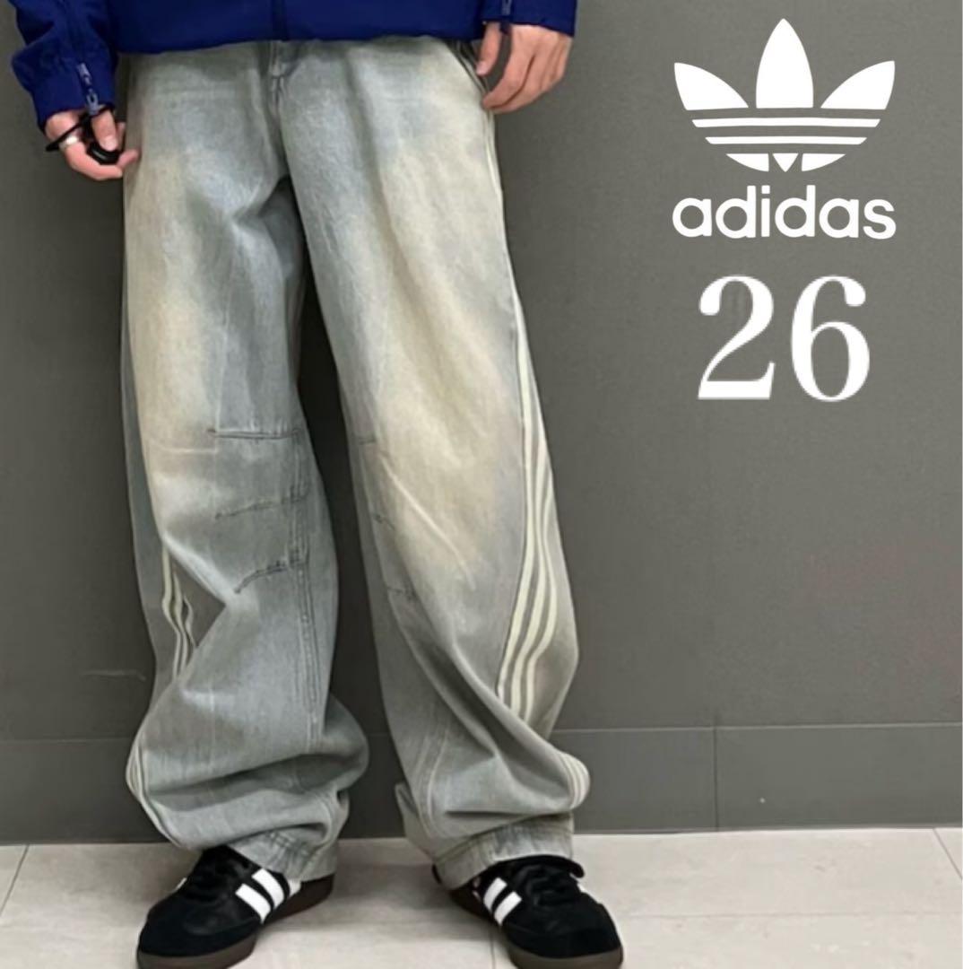 新品26】ADILENIUMシーズン3 バナナフィット ウォッシュドデニムパンツ