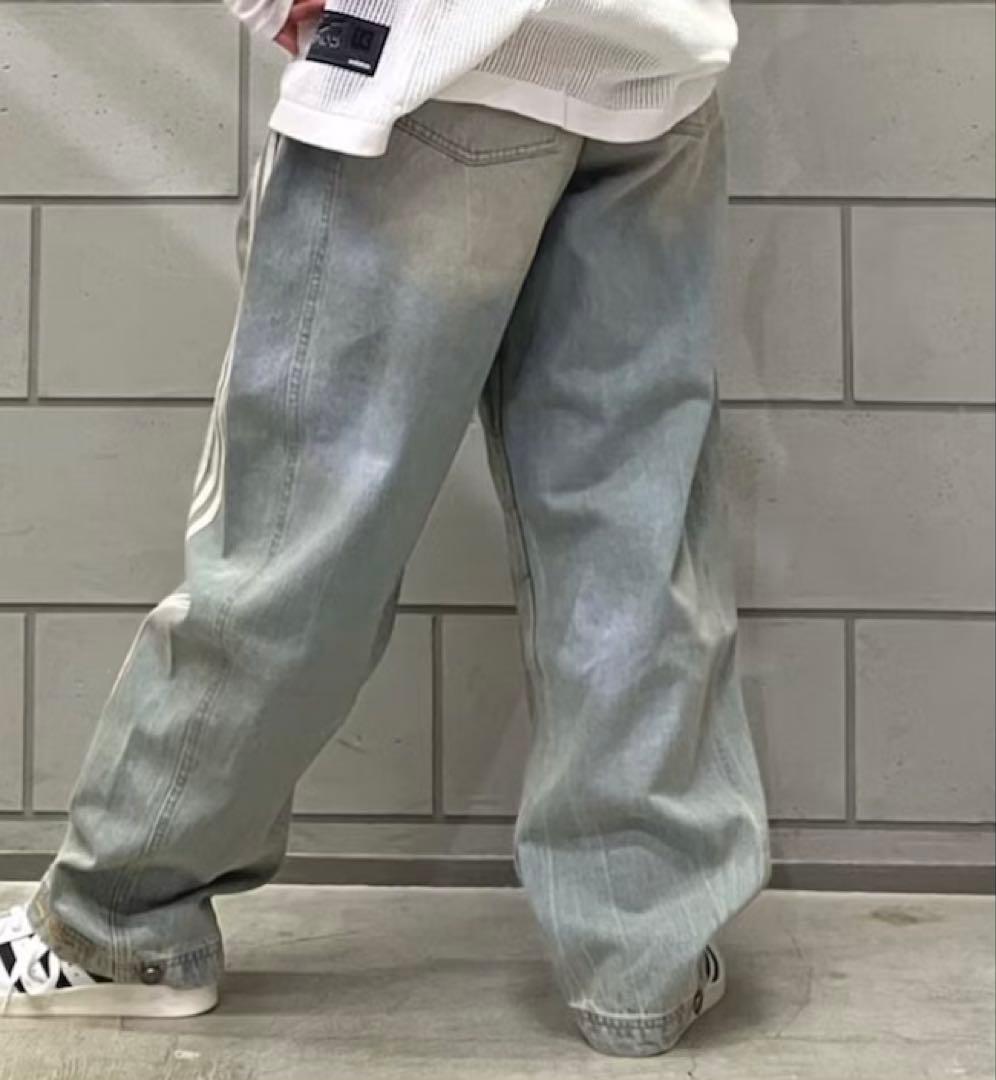 新品26】ADILENIUMシーズン3 バナナフィット ウォッシュドデニムパンツ