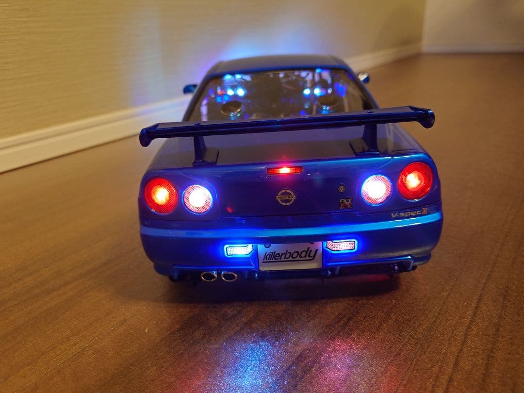 タミヤ TT-02 GT-R R34 ボディ/メカ付