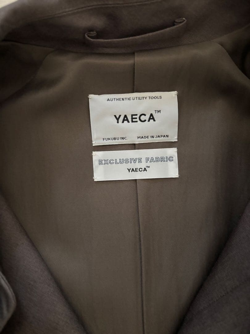 YAECA ステンカラーコート ダークブラウン