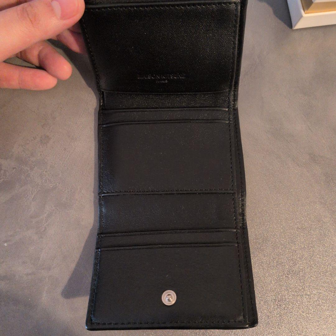 MAISON KITSUNÉ 三つ折り財布 ブラック