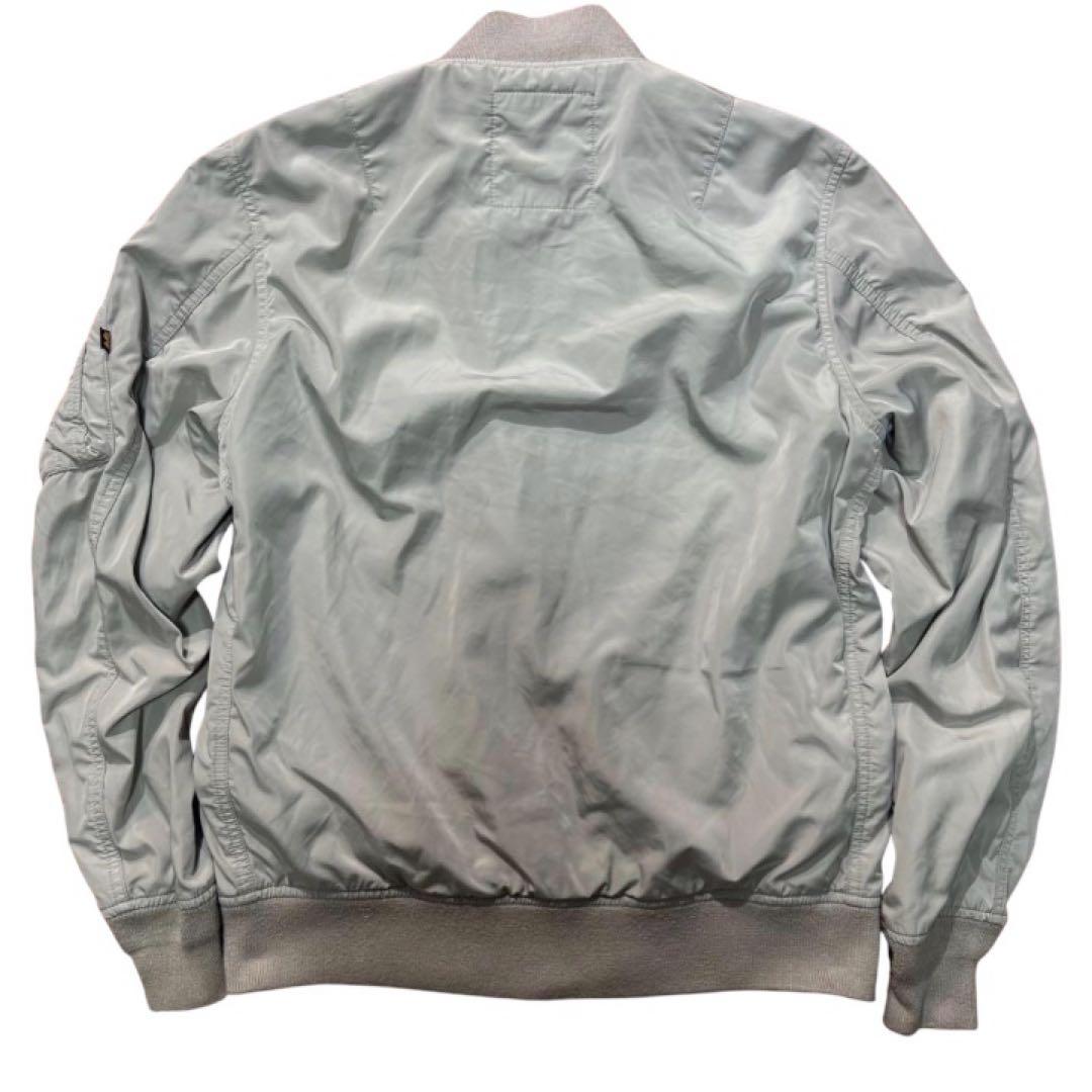 Alpha Industries MA-1 グレー L 春秋着用モデル