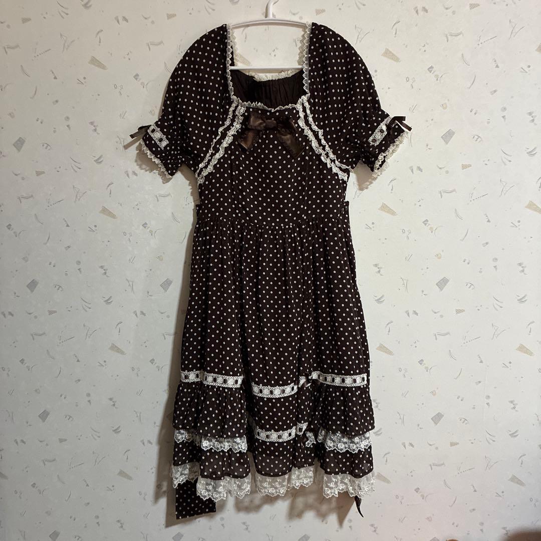 イノセントワールド　ワンピース　ドット　ブラウン