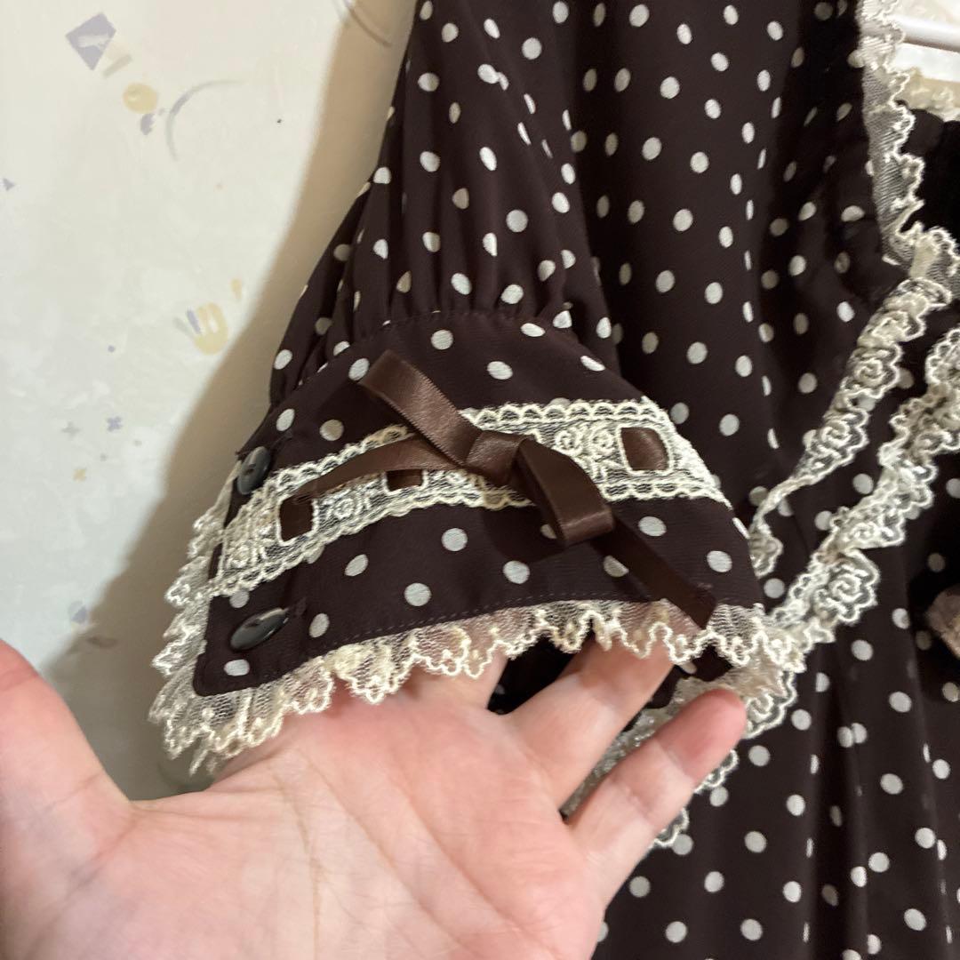 イノセントワールド　ワンピース　ドット　ブラウン