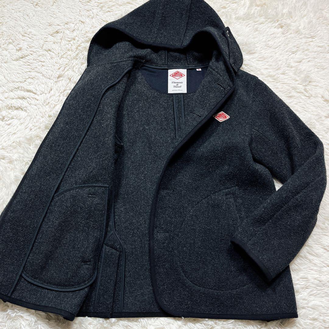 極美品✨ダントン ウールモッサ ジャケット フード チャコールグレー ダッフル