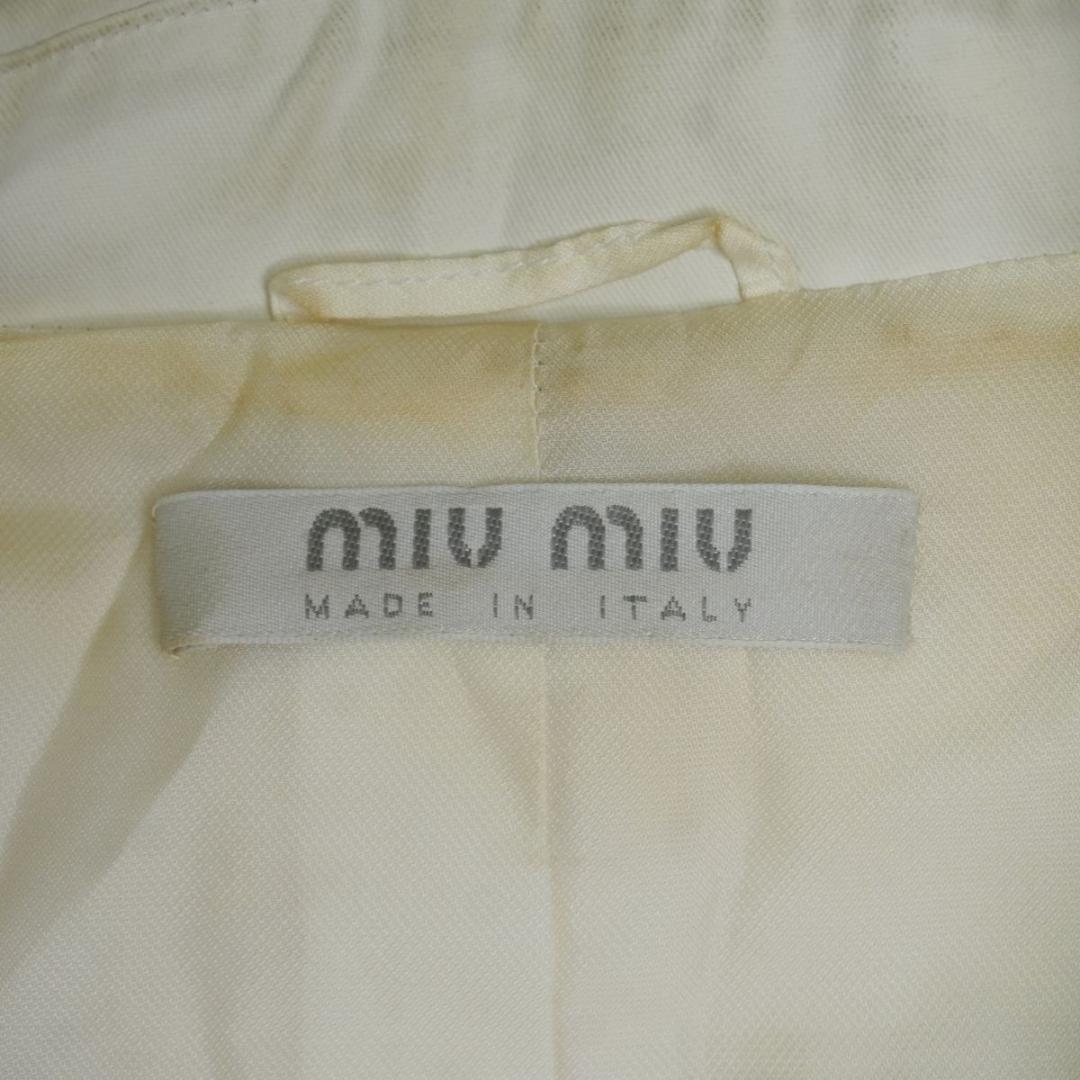 MIU MIU スプリングコート アウター アイボリー サイズ42*QC116