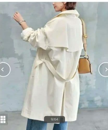 美品❤️Spick & Span アイボリー トレンチコート　定価42800円