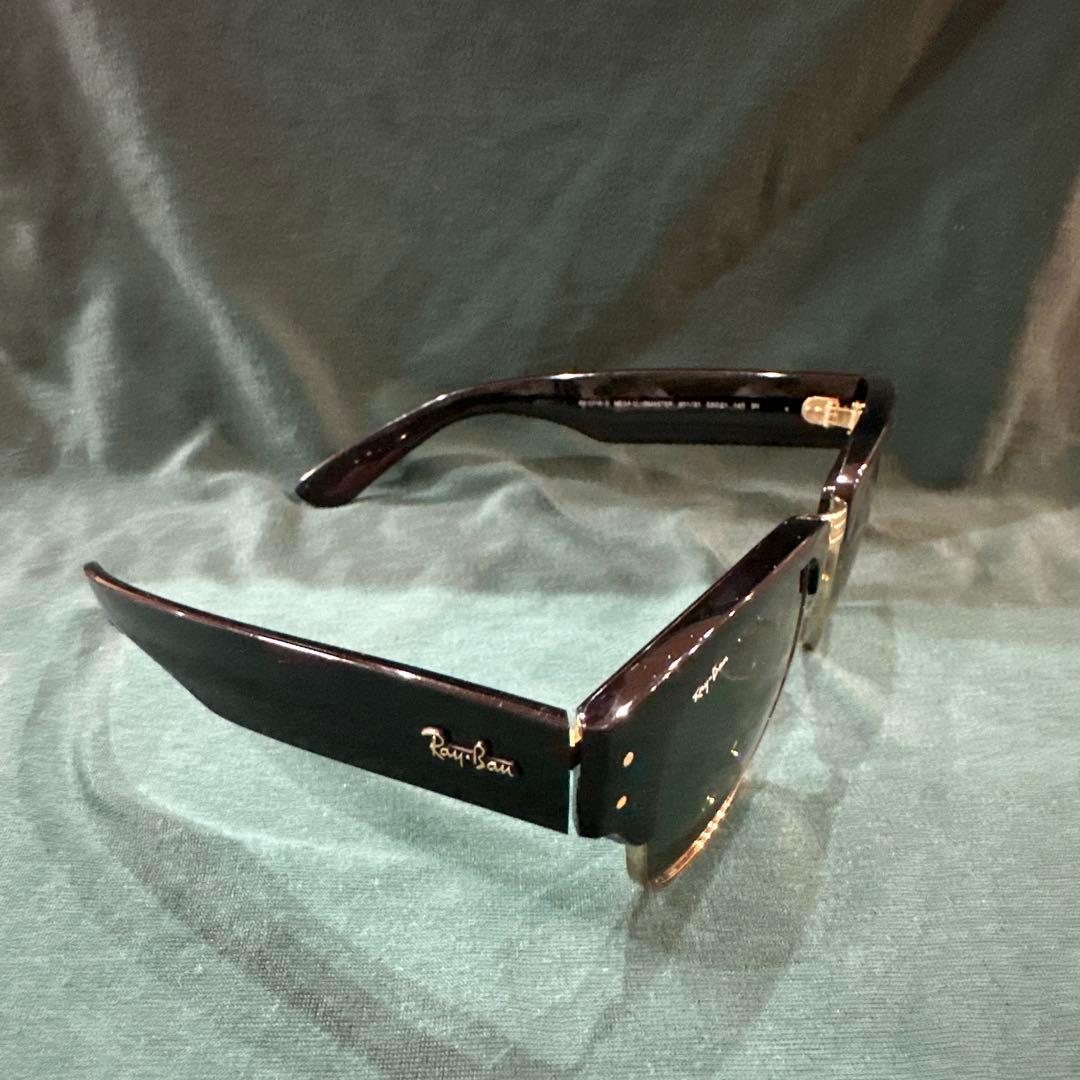 Ray-Banブラックラウンドサングラス ケース・クロス付き