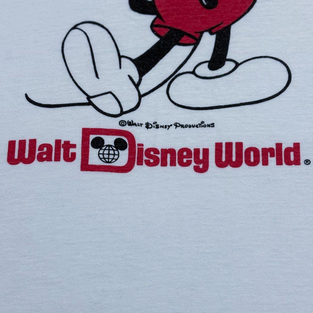 希少 エラプリ70s Disney 白足 ミッキー XL USA製 ビンテージ