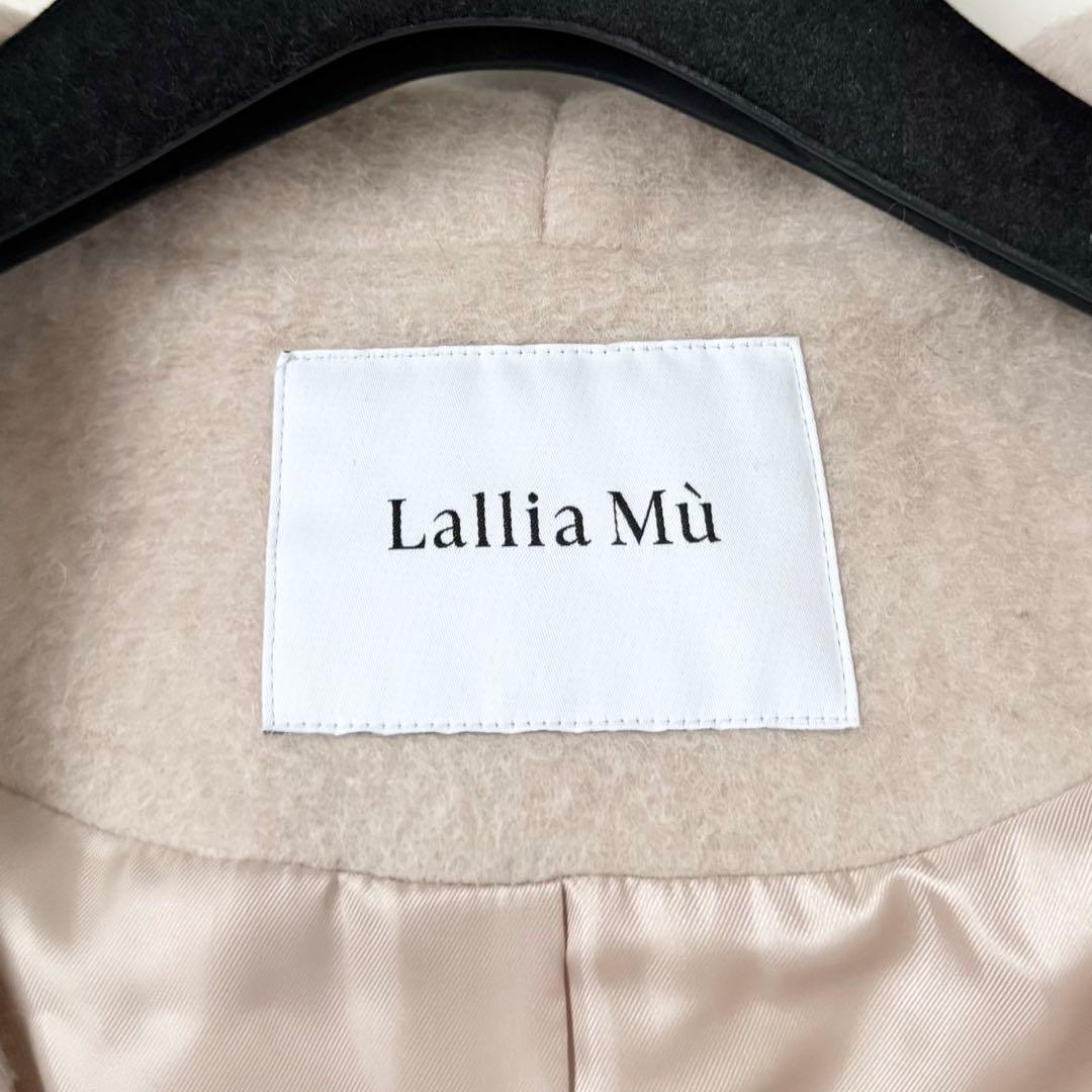 近年モデル❤️lallia mu ラリアムー　ビッグカラー スライバーコート