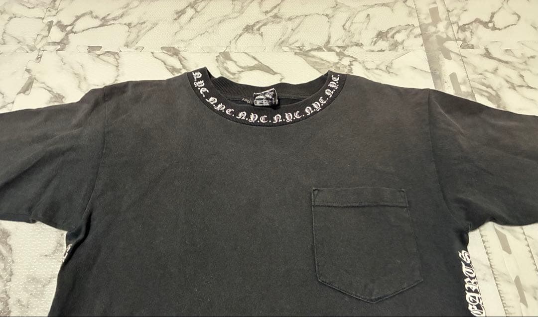 l*ら様 ★CHROMEHEARTS半袖TシャツロゴシャツUSA製メンズSサイズ