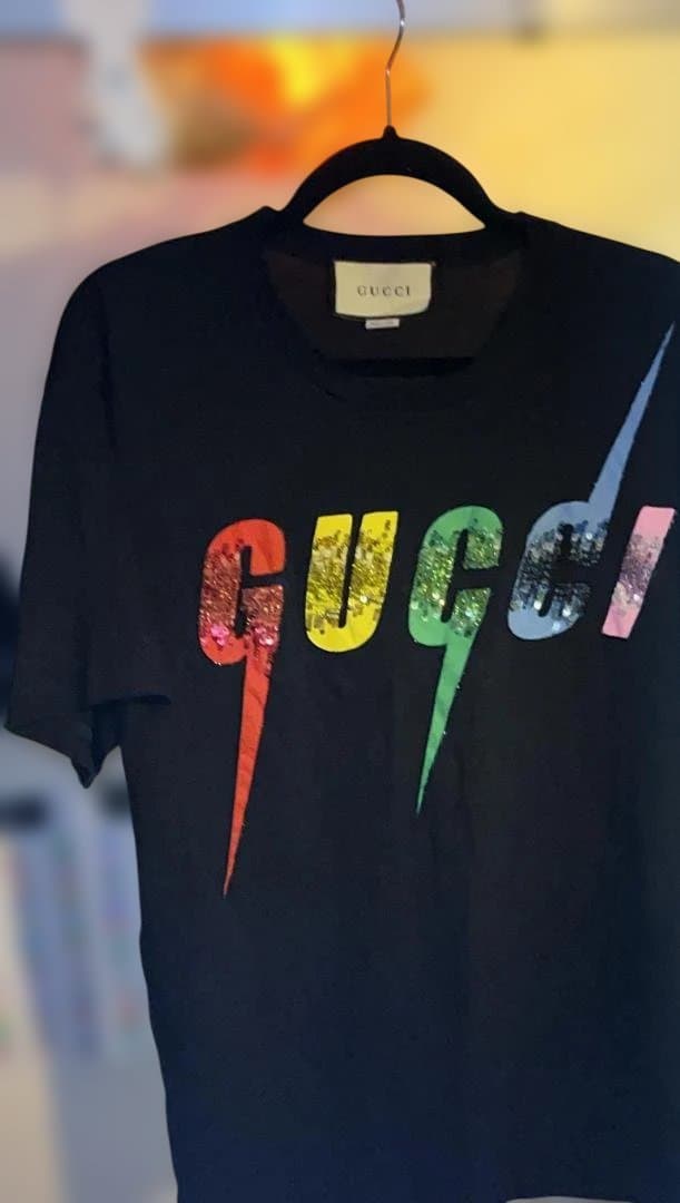 み*こ様 GUCCI スパンコールブレード　Tシャツ