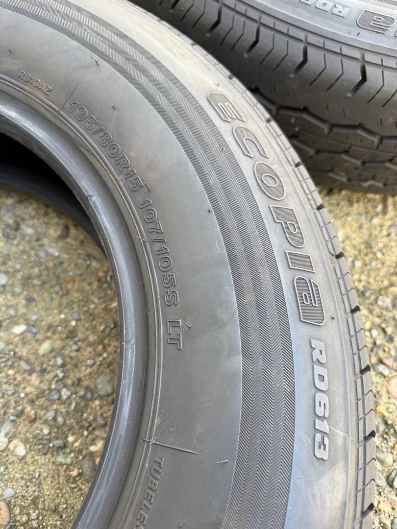イボあり　195/80R15 4本 2024年製 ブリヂストン エコピア