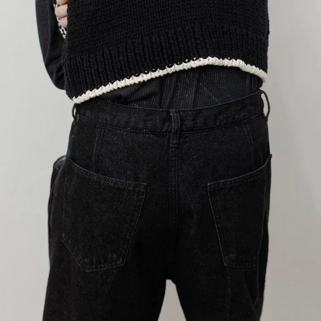新品タグ付き⭐︎YENN(イェン) タックベルト デザイン パンツ　BLACK 黒