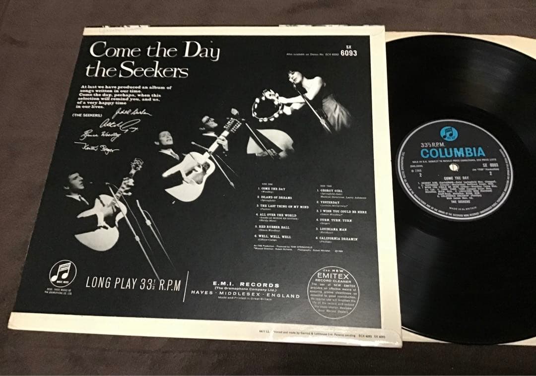 極美❣️UKオリジナル・モノラル　The Seekers　Come the Day